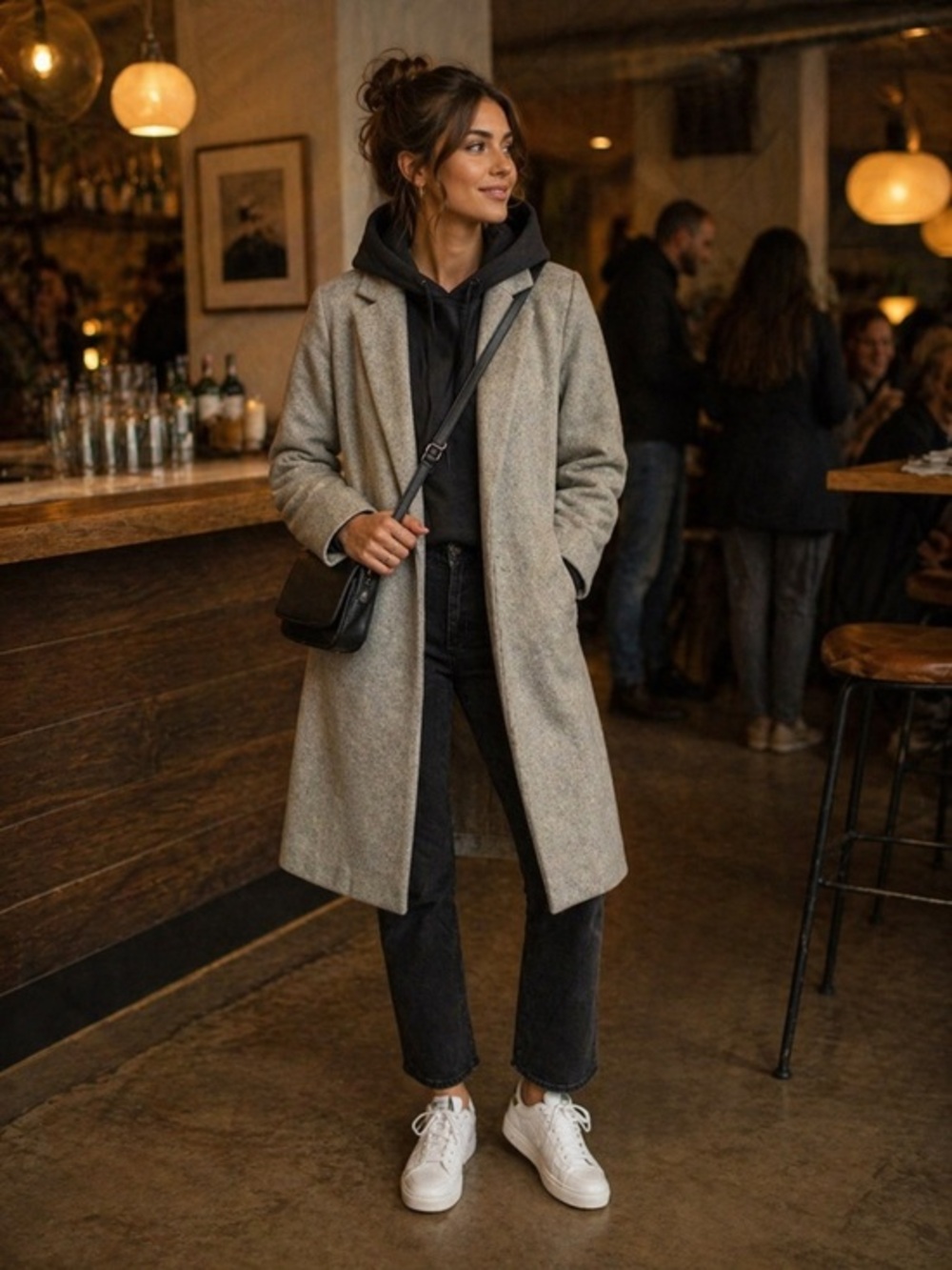Zara Classic Gray Trench Coat
